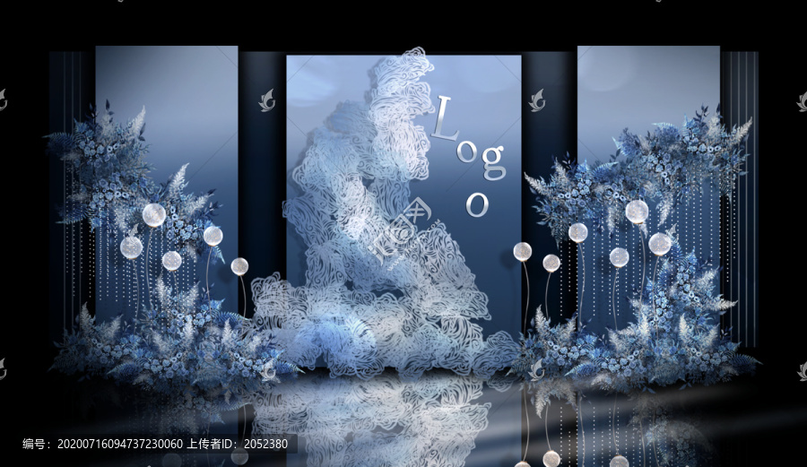 藍色婚禮效果圖