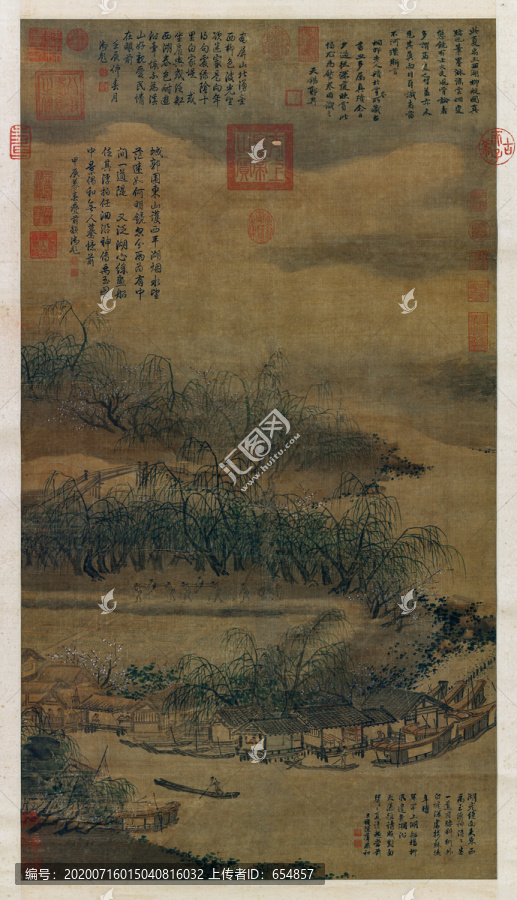 夏珪西湖柳艇圖