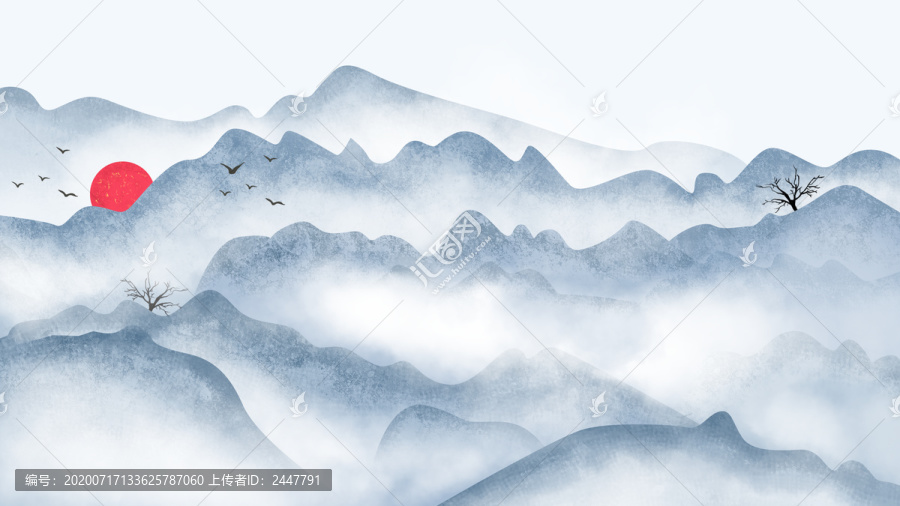 新中式山水畫