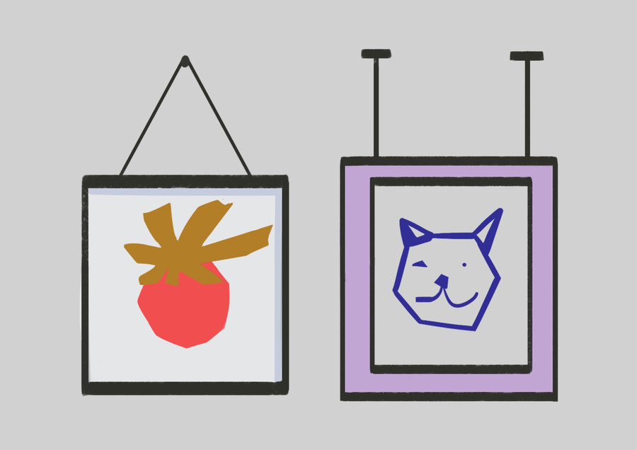 原創(chuàng)手繪卡通風(fēng)可愛(ài)室內(nèi)兒童掛畫(huà)