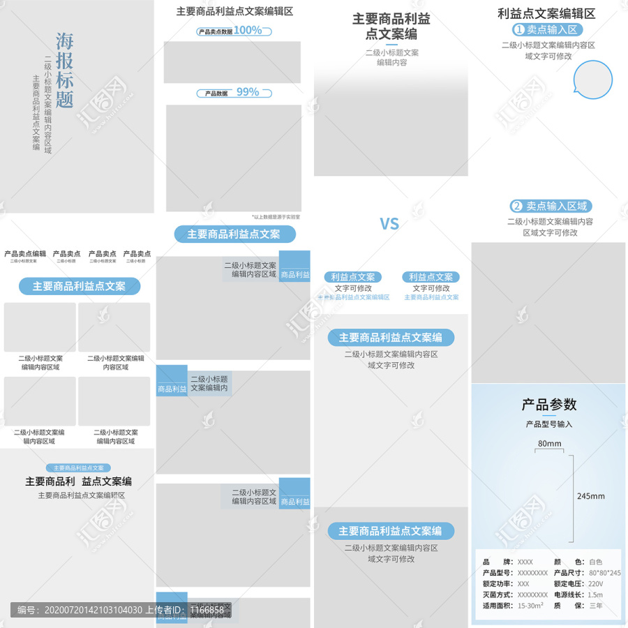 商品详情页模板框架