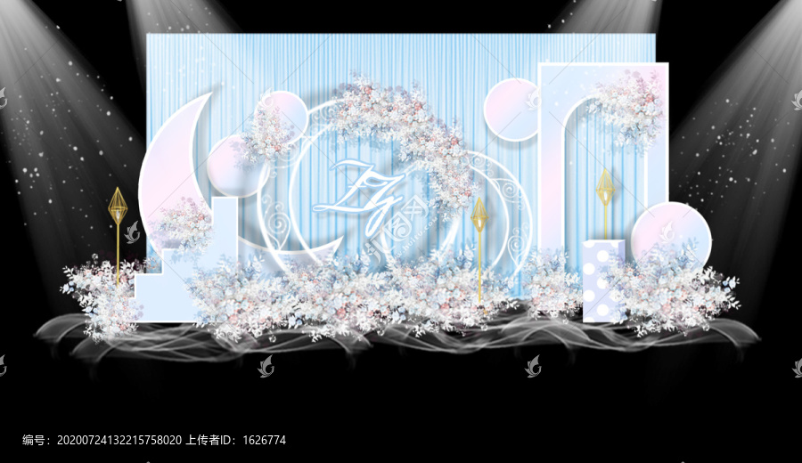 藍(lán)粉色夢(mèng)幻婚禮