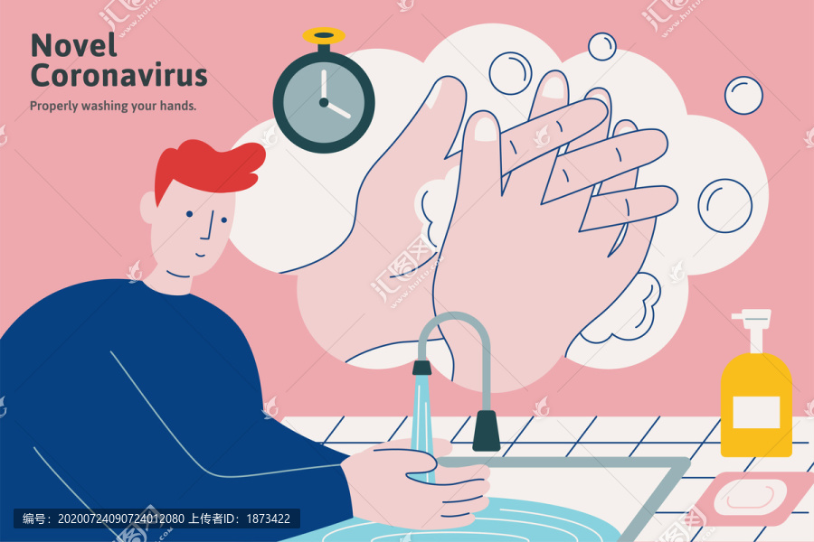 勤洗手防止新冠状病毒插图