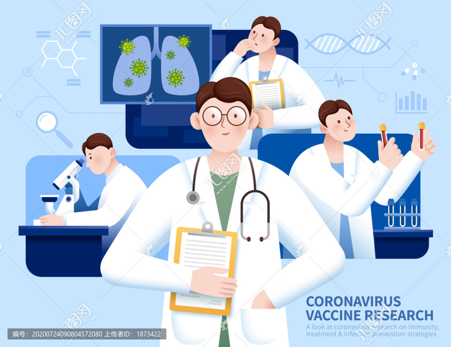 新冠肺炎疫苗研究插圖