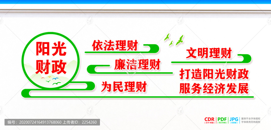 陽(yáng)光財(cái)政背景墻