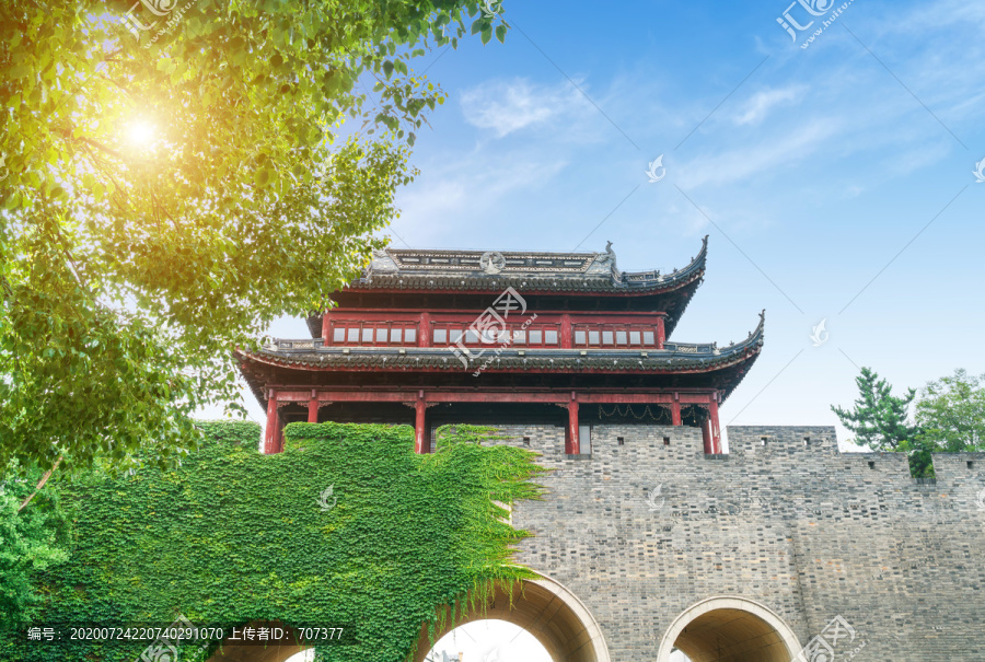 江苏苏州古城门景观