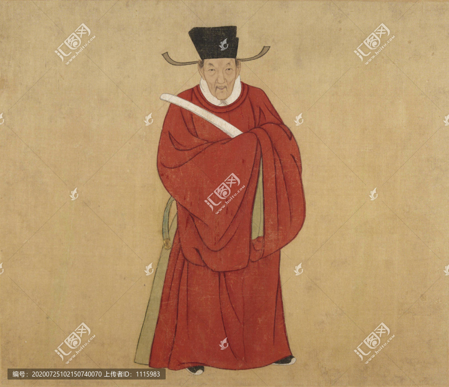 沈俊明代官員陸文定人物畫像