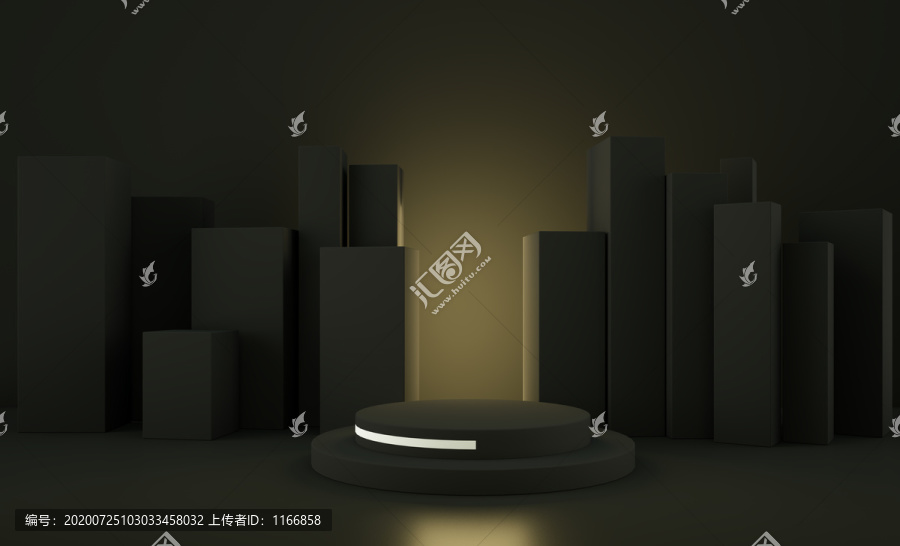 黑色舞臺場景海報模板背景