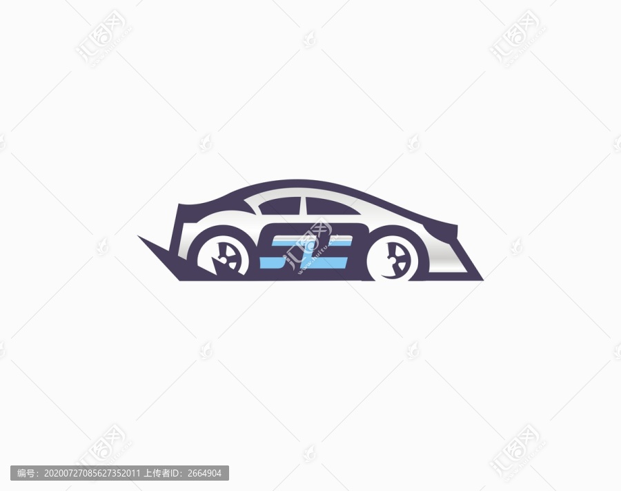 汽車跑車數(shù)字加油矢量