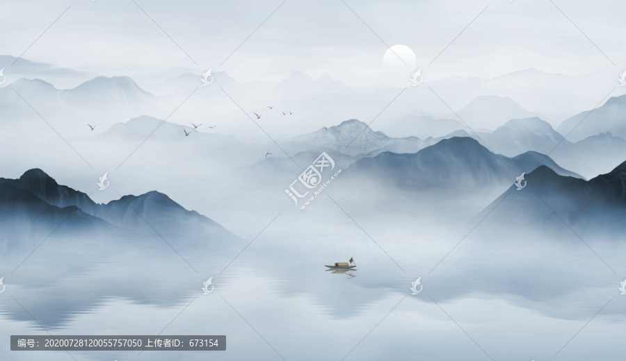 新中式山水畫(huà)