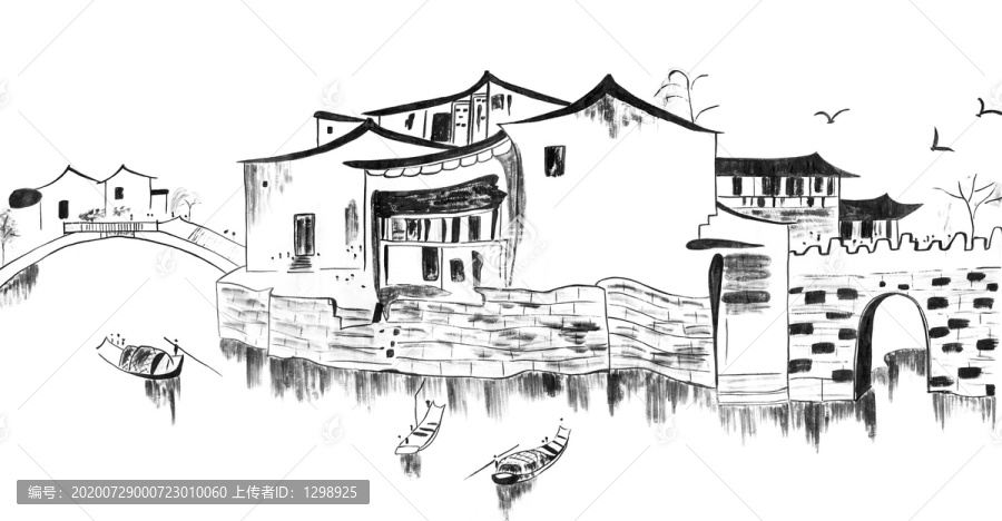 水墨江南小橋流水人家