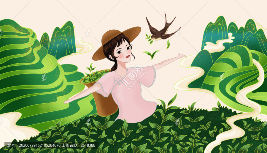 茶葉插畫包裝