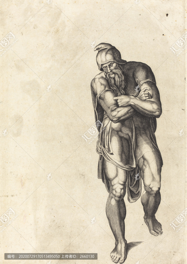 米開(kāi)朗琪羅米開(kāi)朗基羅素描畫(huà)