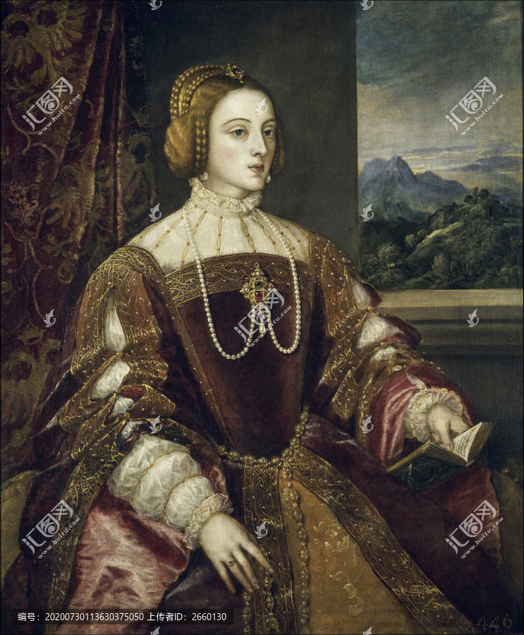 提香·韦切利奥贵族妇女肖像