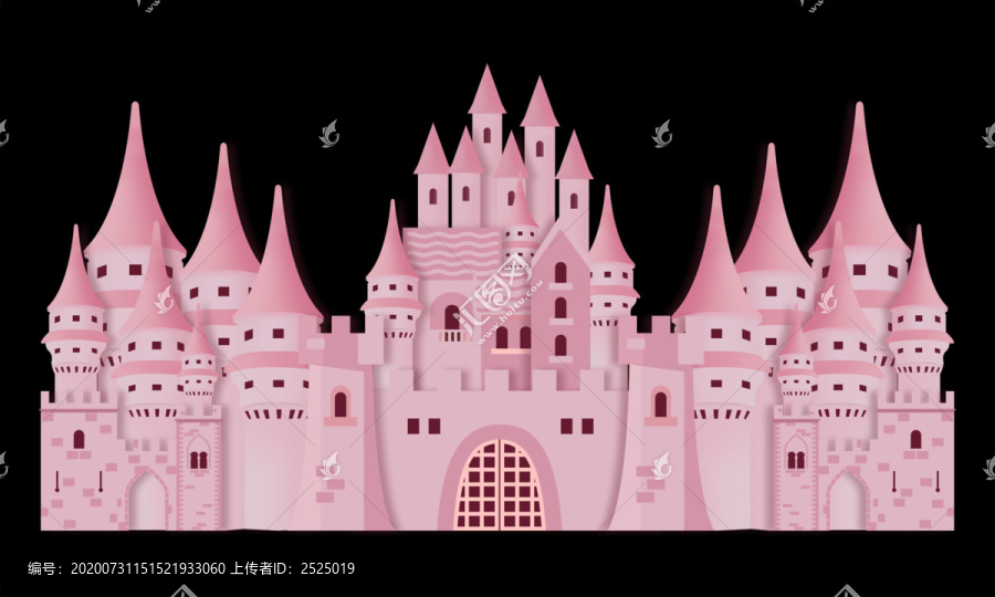 婚礼粉色城堡