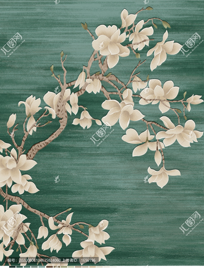 玉蘭花地毯