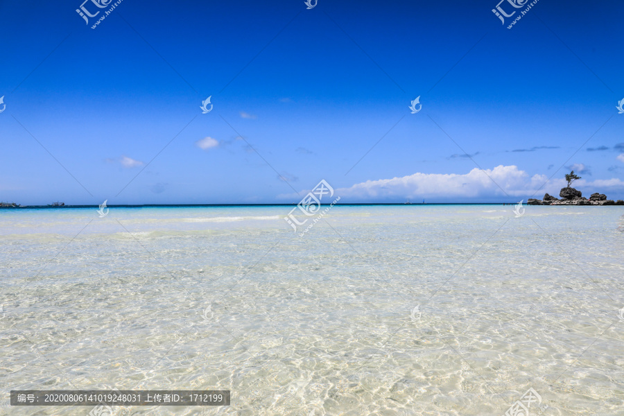 菲律宾长滩岛白沙滩