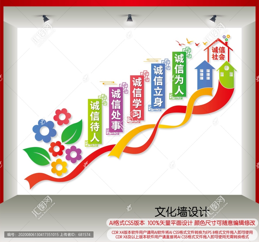 誠信樓梯間文化墻