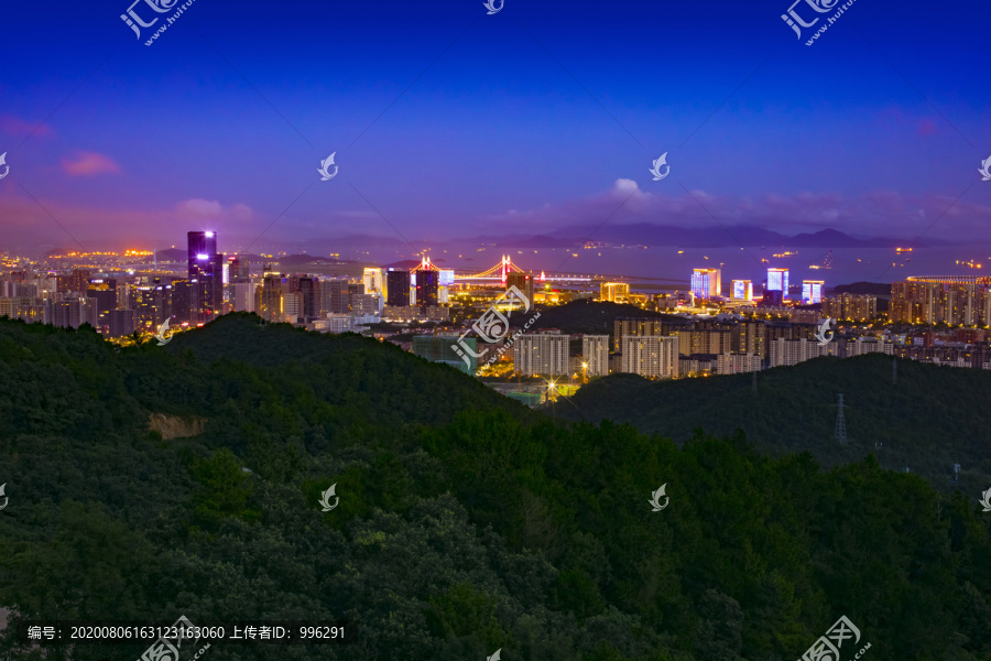 浙江舟山临城新区夜景