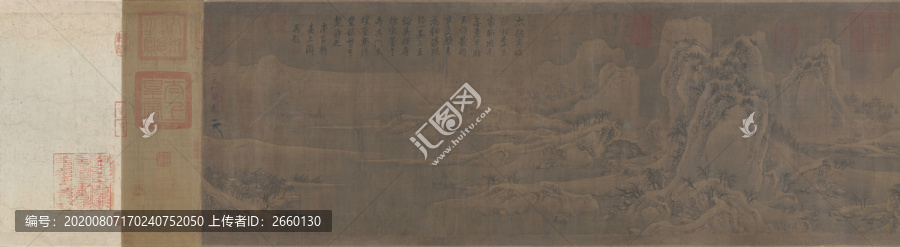 趙佶雪江歸棹圖