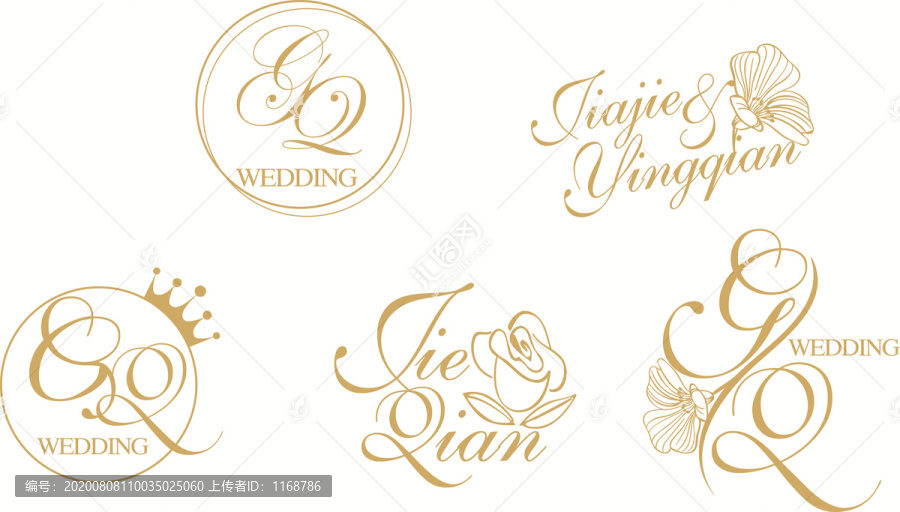小清新婚禮logo