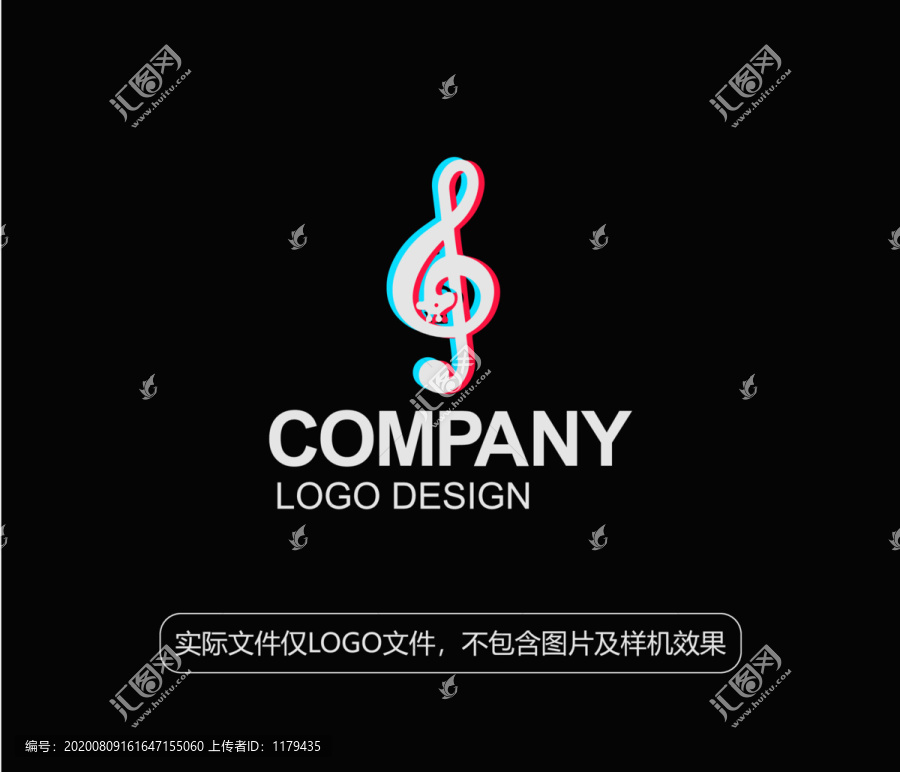 長頸鹿音符logo