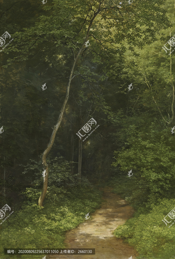 希施金叢林小路風(fēng)景油畫