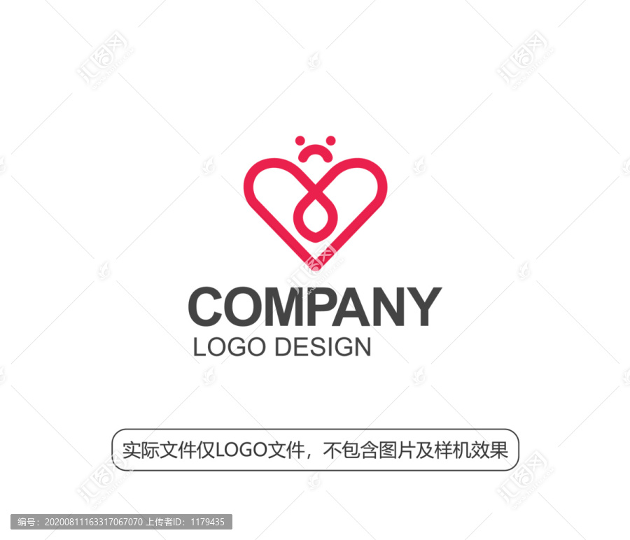 心形蜜蜂logo