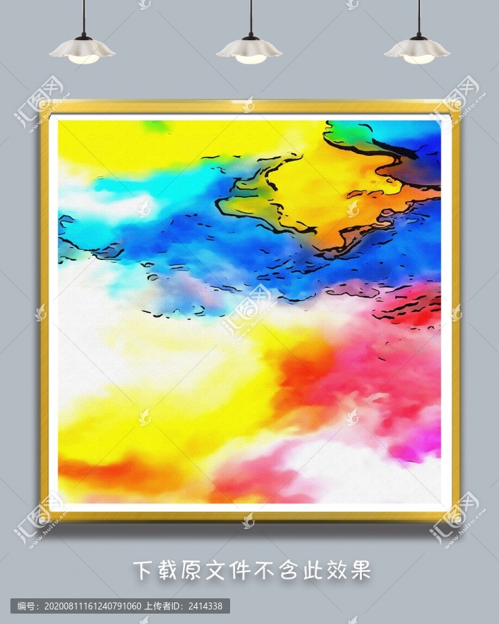 抽象油畫