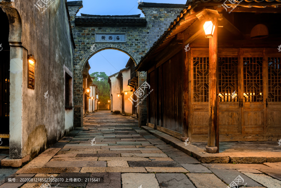 乌镇古镇老建筑老街景