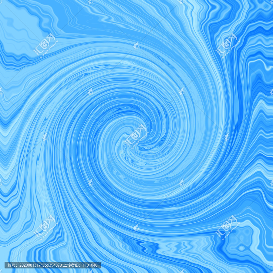 蓝色水波旋涡背景