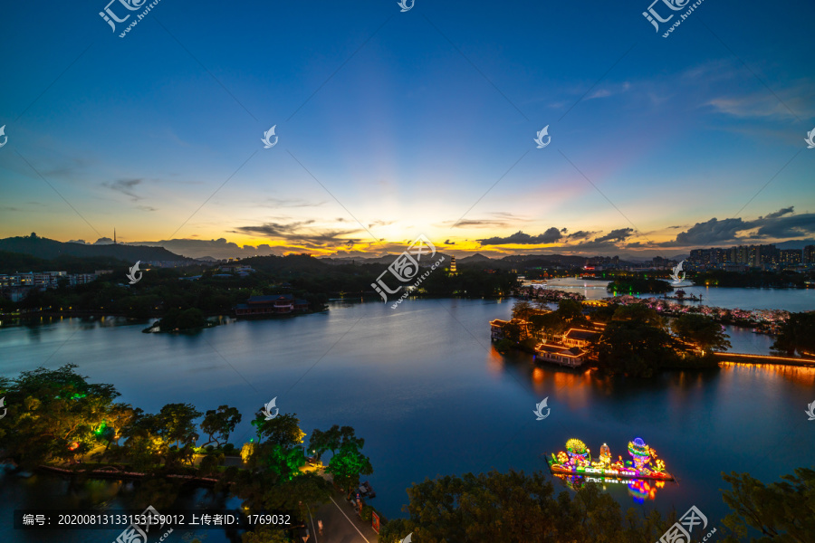 惠州西湖夜景