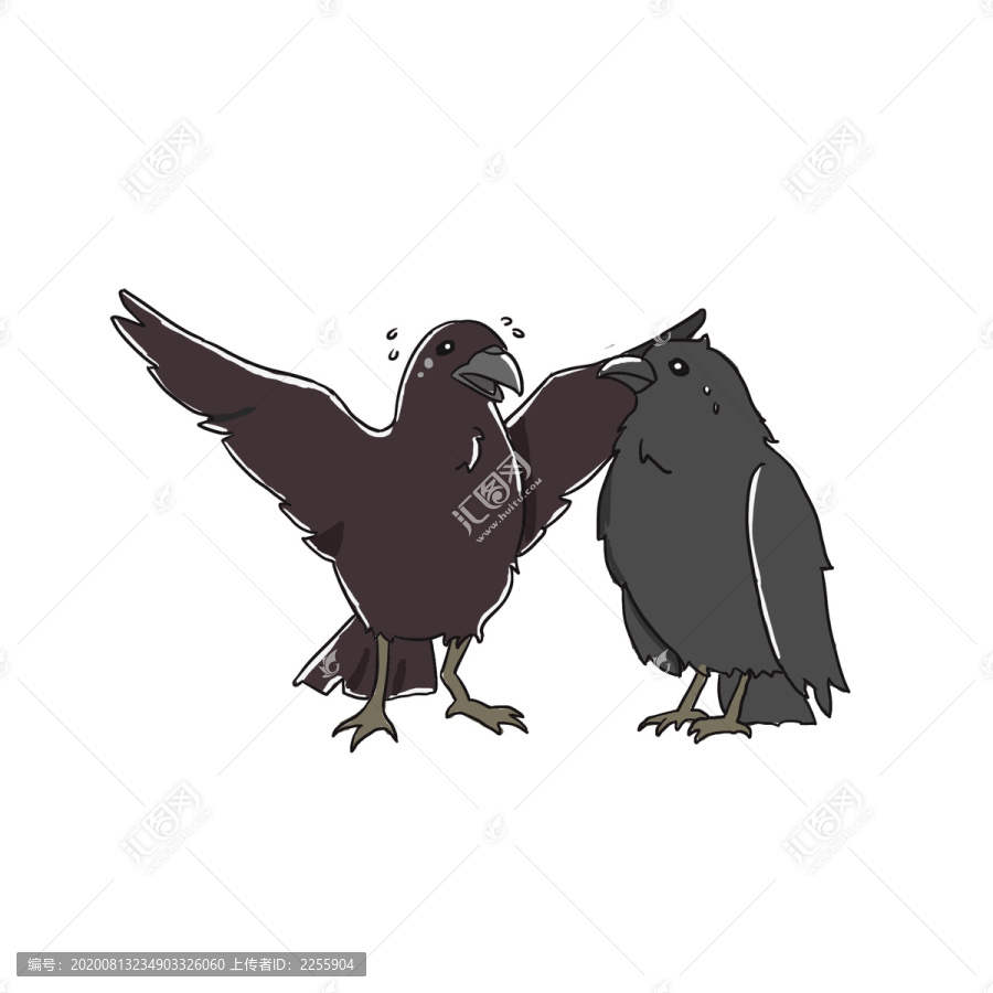 卡通動物手繪卡通元素