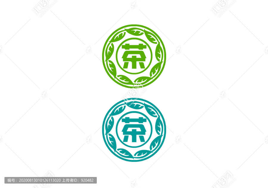 茶不干膠貼