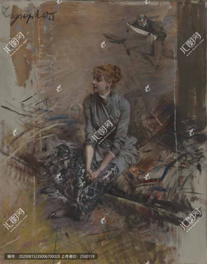 乔瓦尼波蒂尼古典美女油画