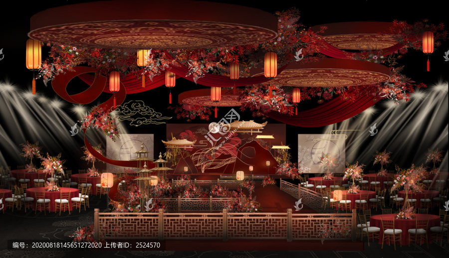 中式婚禮新中式紅金婚禮