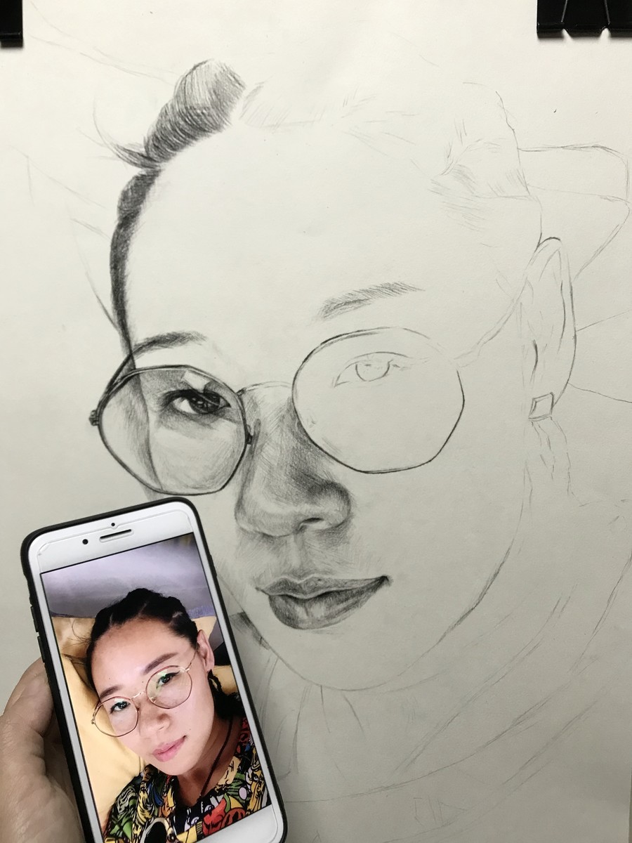 素描自畫像