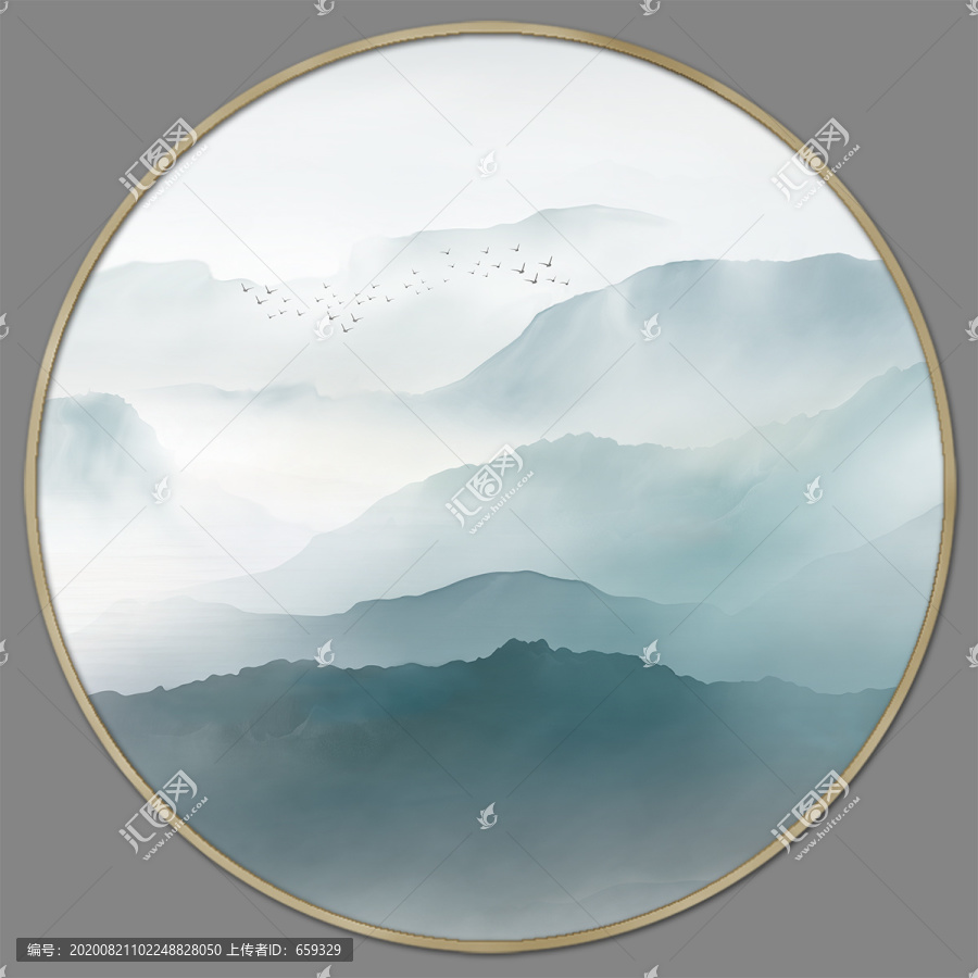 抽象水墨畫