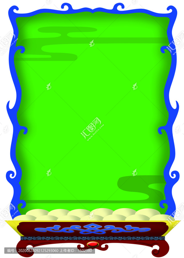 蒙古元素框