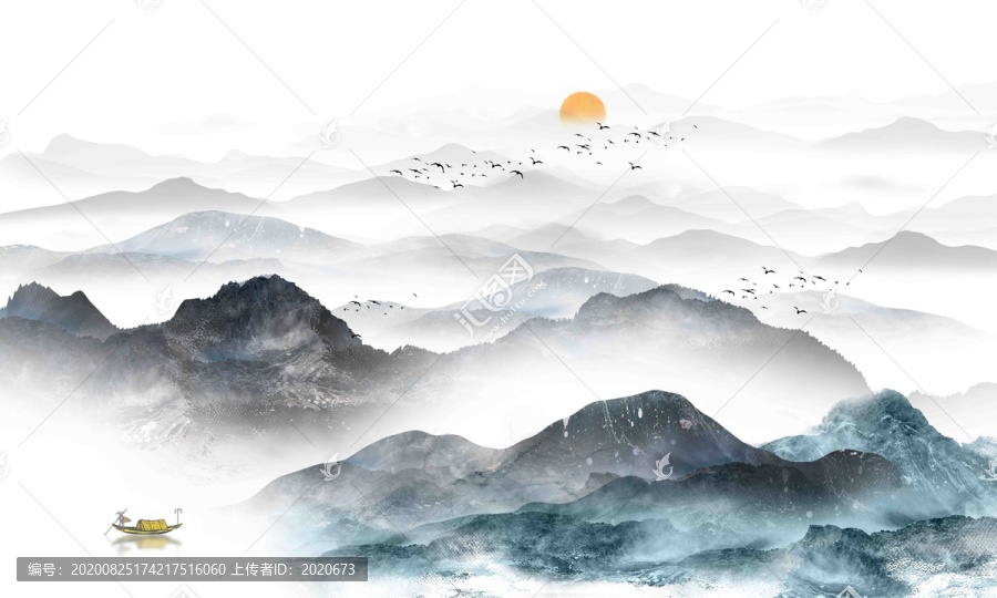 抽象水墨背景