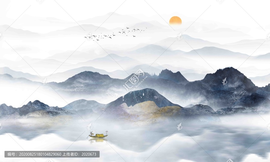 水墨抽象背景