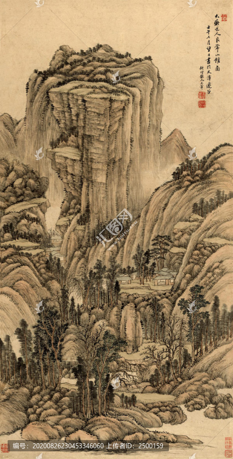 王翚良常山館圖