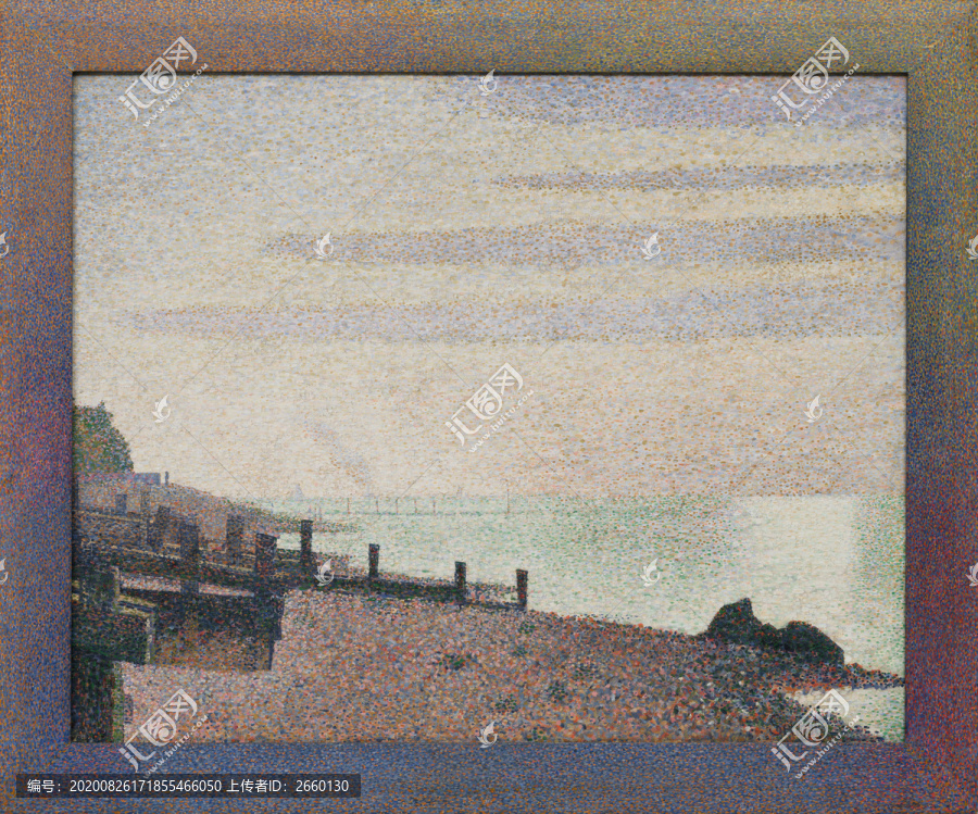 喬治·修拉修拉海景風(fēng)景油畫