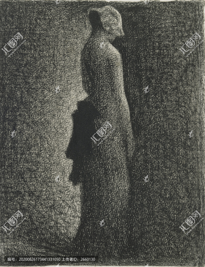 喬治·修拉修拉人物素描