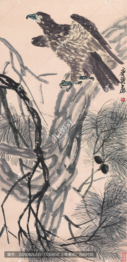 齊白石,齊白石松鷹圖