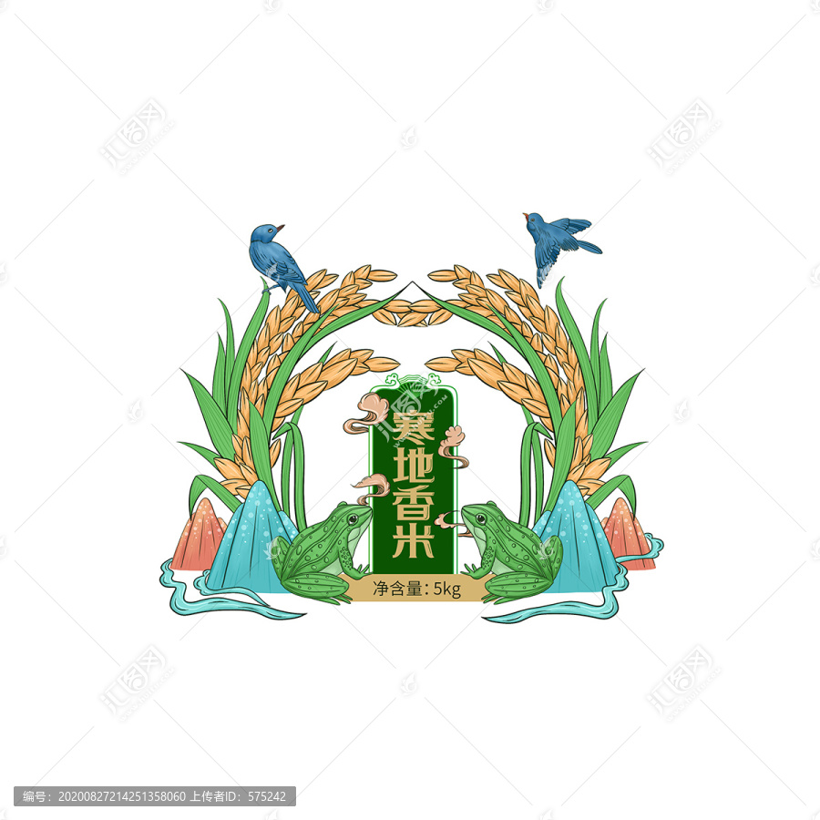 東北大米標(biāo)簽