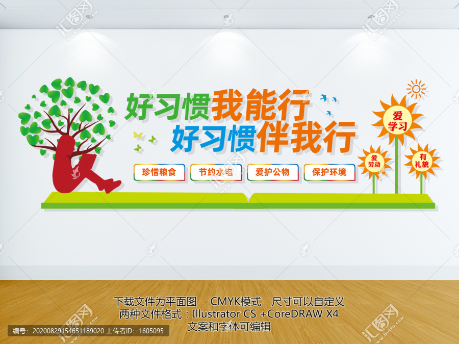 好習(xí)慣文化墻