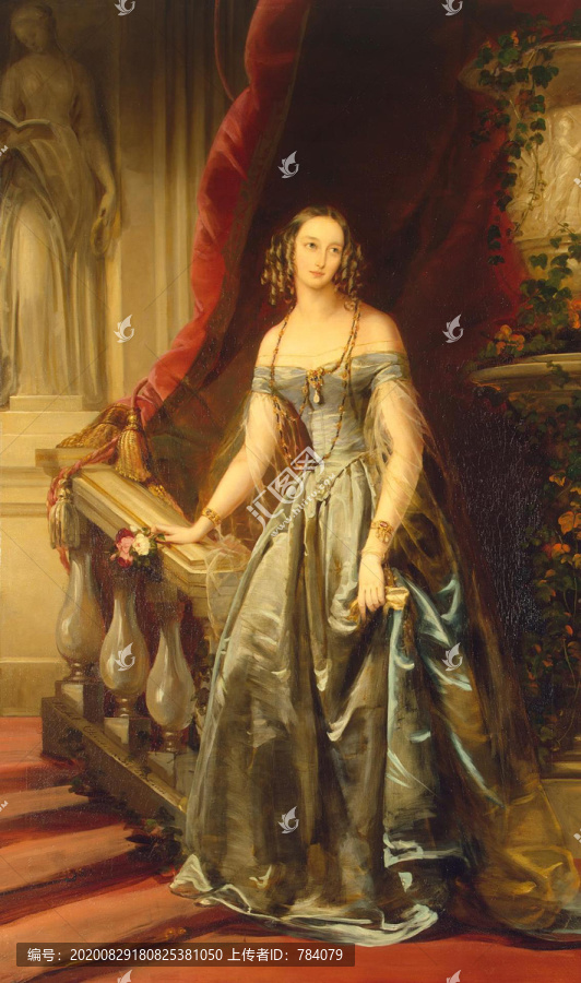 克里斯蒂安那·罗伯特森大公爵夫人的肖像