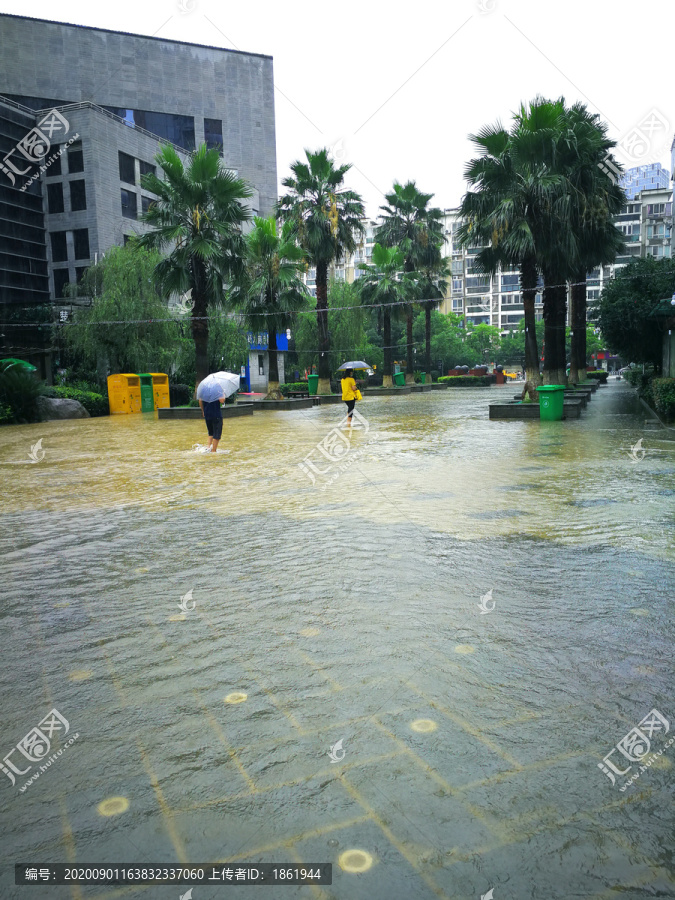 街道淹水