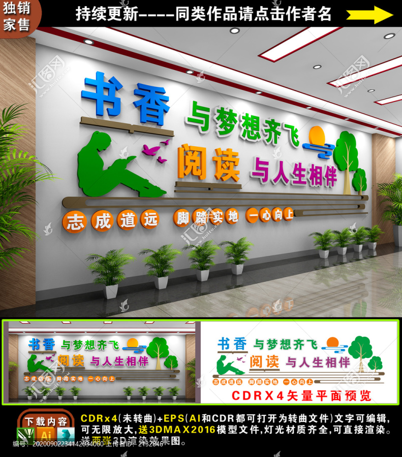 閱讀室文化墻